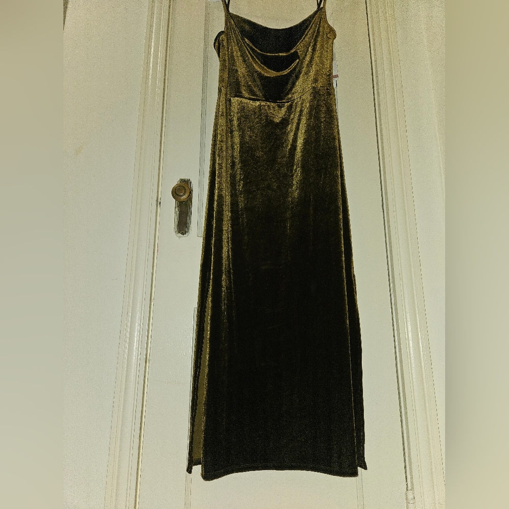 Women's Olive Green Formal Dress